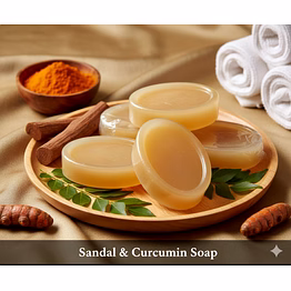sandal curcumin soap bar