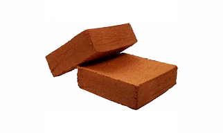 Coco peat briquettes