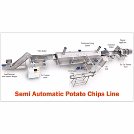 semi automatic banana chips line