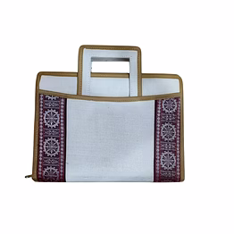 puri handicraft sambalpuri designer jute file organizer with handle