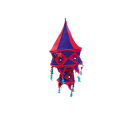 puri handicraft vibrant tassel applique lantern"
