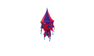 Vibrant Tassel Applique Lantern"