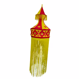 puri handicraft majestic fringe applique lantern