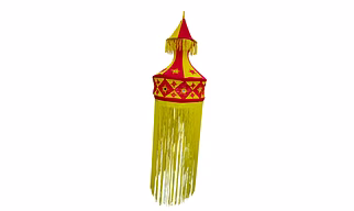 Majestic Fringe Applique Lantern