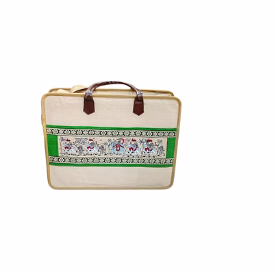 puri handicraft heritage madhubani office jute bag