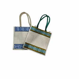 puri handicraft konark border heritage jute tote set