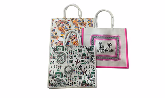 Tribal Elegance Eco Jute Tote Collection