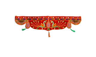 Peacock Glory Applique Toran