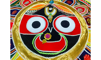 Jagannath Mandala Applique Wall Decor