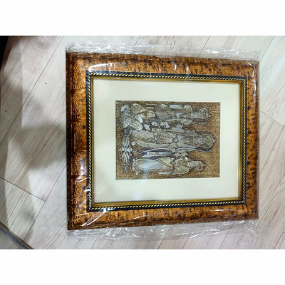 puri handicraft sacred chariot foil art – ram darbar frame