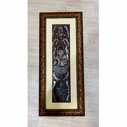 puri handicraft divine ganesha embossed metal wall art