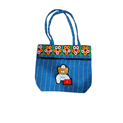 puri handicraft joybear kids handcrafted tote bag