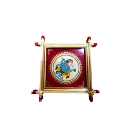 puri handicraft divine ganesha art bamboo tray