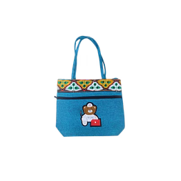 puri handicraft butterfly medley kids tote bag