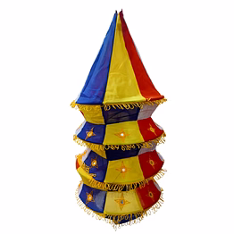 4-tier traditional heritage applique lantern