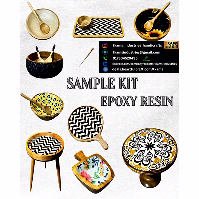 sample kit epoxy resin kitchenware