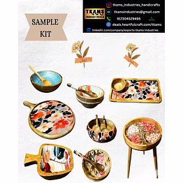 sample kit epoxy resin kitchenware flowered