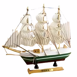 sailing wooden ship - home decor