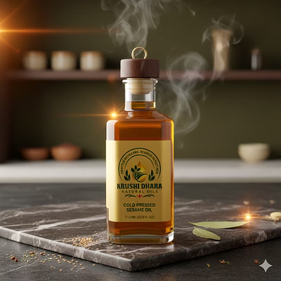 cold pressed white sesame oil