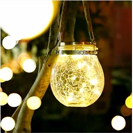 solar glow jar lantern
