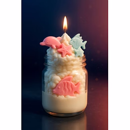 ocean mug candle