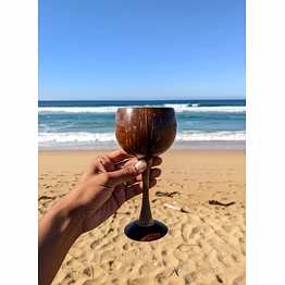 cococraze coconut shell wine glass
