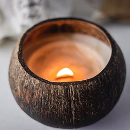coconut shell pure wax candle 100-150 ml