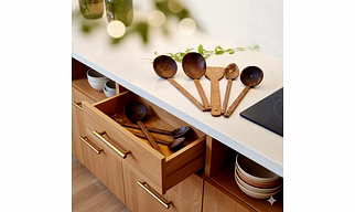 Coconut shell ladle set of 4