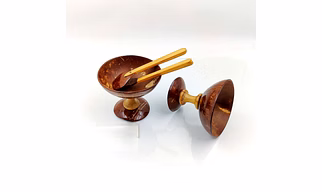 Coconut shell Ice Cream Cup
