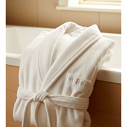 100% cotton bathrobe