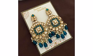 AD Stone Kundan Earrings
