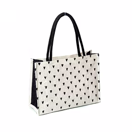 jute ( black hearted) shopping bag
