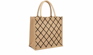 Jute ( Diamond print) shopping bag
