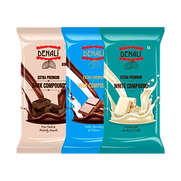 denali foods extra premium compounds slabs (dark, milk, white)