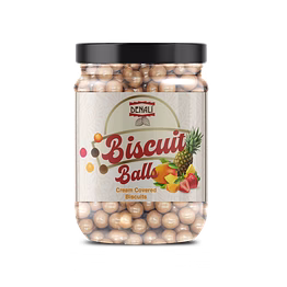 denali foods coated biscuit balls (dark, milk, vanilla, strawberry, pineapple, orange)
