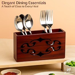 prodecor wooden cutlery holder