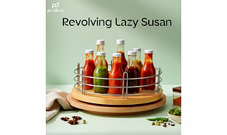 ProDecor Wooden Rotating Lazy Susan