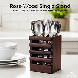 prodecor rose wood spoon stand single