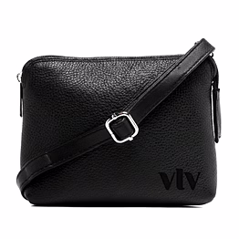 urban black buff leather sling