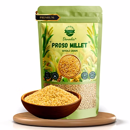 danodia foods organic proso millet (2 lbs | 950g | 33oz) | unpolished, whole grain, gluten-free, hulled superfood | natural, non-gmo, vegan, high fiber & protein | ideal rice alternative