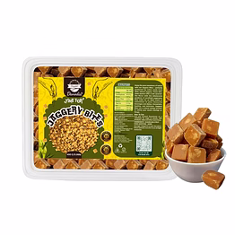 danodia foods organic snackable jaggery bites 1 lb (450g), pure & natural, no additives sweetener, vegan & gluten-free, nutrient-rich alternative to refined sugar for tea & coffee, indian origin | fda registered