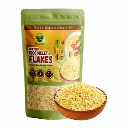 danodia foods kodo millet flakes (450g/17oz) | roasted & ready-to-eat | ideal for porridge, puddings, desserts & smoothie bowls | gluten-free & nutritious | high fiber & vegan protein | fda registered