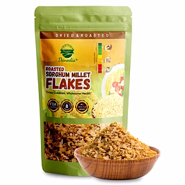 danodia foods sorghum millet flakes – (450g/0.99lbs) | gluten-free, non-gmo, unpolished | high in fiber & plant-based protein | no preservatives | ideal for healthy breakfast | fda registered