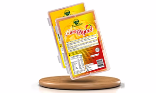 Danodia Foods Aam Papad (150g/5.29 oz) | Traditional Indian Mango Fruit | Sweet & Tangy Mango Bar Delight | Authentic Indian Papad | FDA Registered