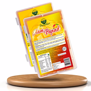 Danodia Foods Aam Papad (150g/5.29 oz) | Traditional Indian Mango Fruit | Sweet & Tangy Mango Bar Delight | Authentic Indian Papad | FDA Registered