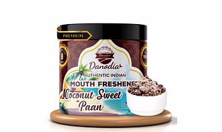 Danodia Foods Coconut Sweet Paan 100 g (3.53 oz) — Authentic Indian Mouth Freshener (Mukhwas), Coconut • Rose • Cardamom, Non Tobacco, Alcohol Free | Natural After Party Mouth Freshner | FDA Registered