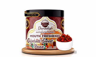 Danodia Foods Gujarati Sweet Paan 100 g (3.53 oz) — Authentic Indian Mouth Freshener (Mukhwas), Gulkand • Fennel, Non‑Tobacco, Alcohol Free | Authentic Natural Mouth Freshner | FDA Registered