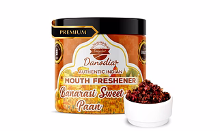Danodia Foods Banarasi Meetha Paan 100 g (3.53 oz) — Authentic Indian Mouth Freshener (Mukhwas), Fennel • Dry Dates • Rose, Non Tobacco, Alcohol Free | Natural After Party Snack | FDA Registered