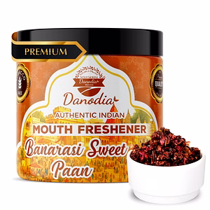 Danodia Foods Banarasi Meetha Paan 100 g (3.53 oz) — Authentic Indian Mouth Freshener (Mukhwas), Fennel • Dry Dates • Rose, Non Tobacco, Alcohol Free | Natural After Party Snack | FDA Registered