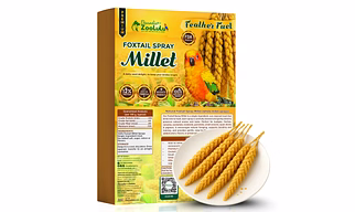 Danodia's Zoolulu Foxtail Spray Millet for Birds 300 g (0.66 lb/ 10.6oz) | All-Natural Sun-Dried Non-GMO Treats | Parakeets, Budgies, Finches, Canaries, Cockatiels & Lovebirds | FDA Registered